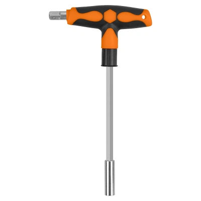 Набор, отвертка с Т-образной ручкой с битами и торцевыми головками, №3, 21 предмет "Алмаз" TDM