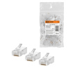 Разъем RJ-45 UTP для кабеля кат. 5Е, 8P8C (100шт) TDM