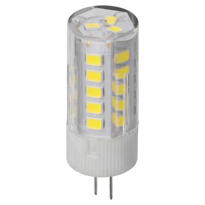 Лампа светодиодная G4-3 Вт-AC/DC 12 В-4000 К, SMD, 16x43 мм TDM