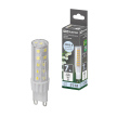 Лампа светодиодная G9-7 Вт-230 В-4000 К, SMD, 17,5x65,5 мм TDM