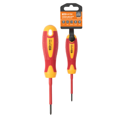 Отвертка крестовая диэлектрическая тип PH0x60, серия «ЭкспертЭлектрик» TDM