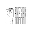 Кулачковый переключатель КПУ11-25/203 (1-0-2 3р (возврат)) TDM