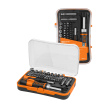 Набор, две отвертки: реверсивная, и тонкая, в комплекте биты и головки, №4, 65 предметов "Алмаз" TDM