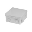 Распаячная коробка ОП 100х100х55 мм, крышка, IP54, 8 вх., HF, серая TDM