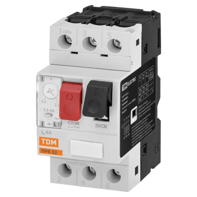 Пускатель ПРК32-4 In=4A Ir=2,5-4A Ue 660В TDM