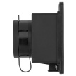 Розетка настенная с заглушкой каучук, 2Р+РЕ, 16А, 250В, IP44, черная TDM