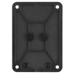 Розетка настенная с заглушкой каучук, 2Р+РЕ, 16А, 250В, IP44, черная TDM