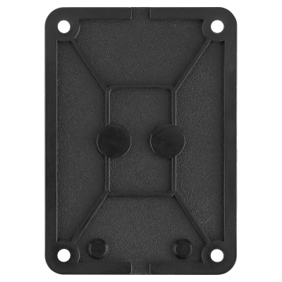Розетка настенная с заглушкой каучук, 2Р+РЕ, 16А, 250В, IP44, черная TDM