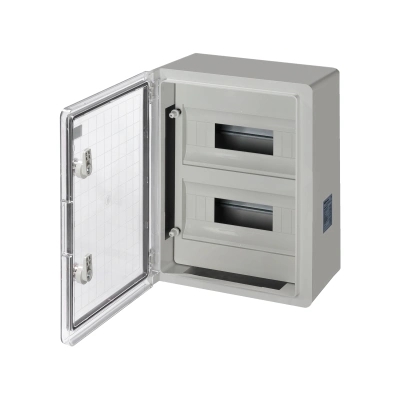 Бокс ЩРН-П-24 модуля, прозр. крышка, ABS, IP65, от -45 до +75 °С, навесной, (300х400х170) TDM