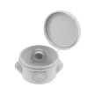 Распаячная коробка ОП D65х40 мм, крышка, IP54, 4 вх., HF, серая TDM