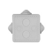 Распаячная коробка ОП 65х65х50 мм, крышка, IP54, 4 вх., HF, серая TDM